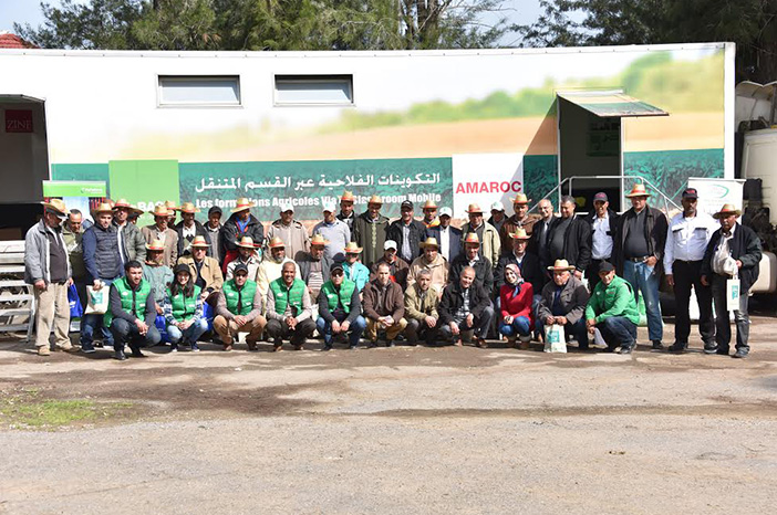 caravane Partenariat entre AMAROC, ZINE CEREALES et BASF